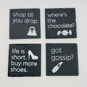 Slate Coaster Set 4 Piece Set